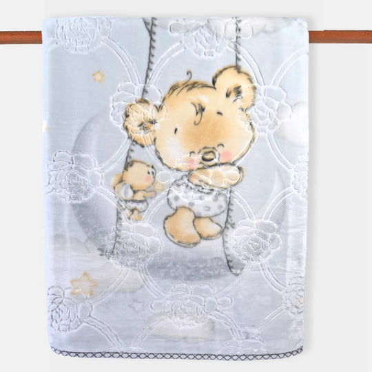 Baby Blanket Gold Silk Kids (100x140) White