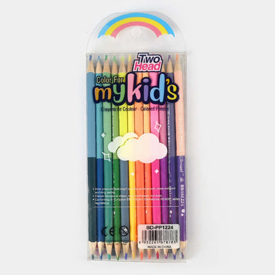 Double Sided Color Pencil Jumbo 12*24 For Kids