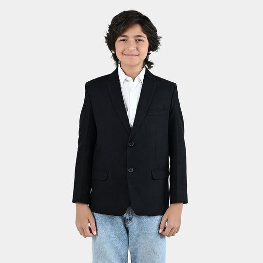 Boys Corduroy Blazer - BLACK