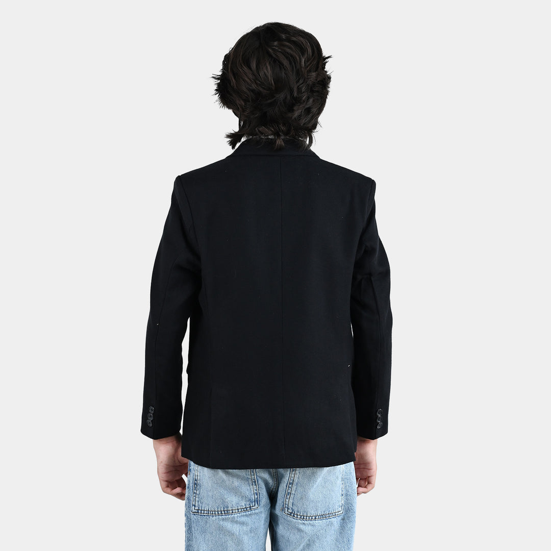 Boys Corduroy Blazer - BLACK