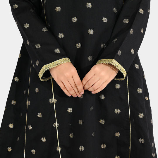 Teens Girls Jacquard 3-Piece Set (Jewel) - Black