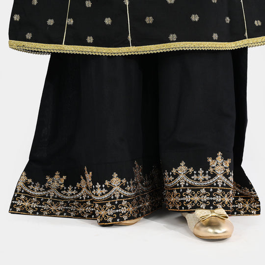 Teens Girls Jacquard 3-Piece Set (Jewel) - Black