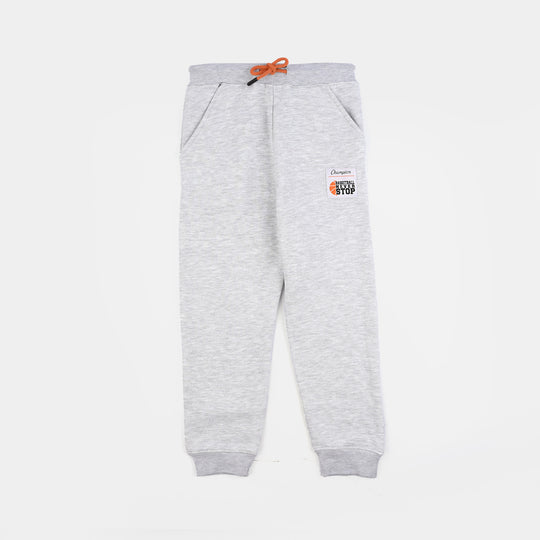 Boys Fleece 2 Piece Suit Ready To Hoop-Htr Grey
