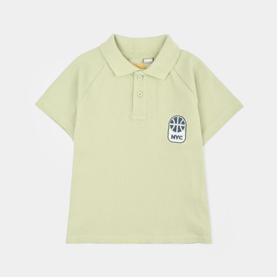 Boys Popcorn Polo NYC-Green