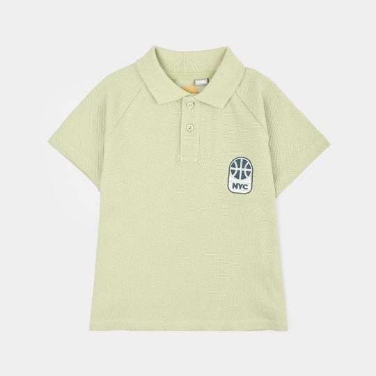 Boys Popcorn Polo NYC-Green