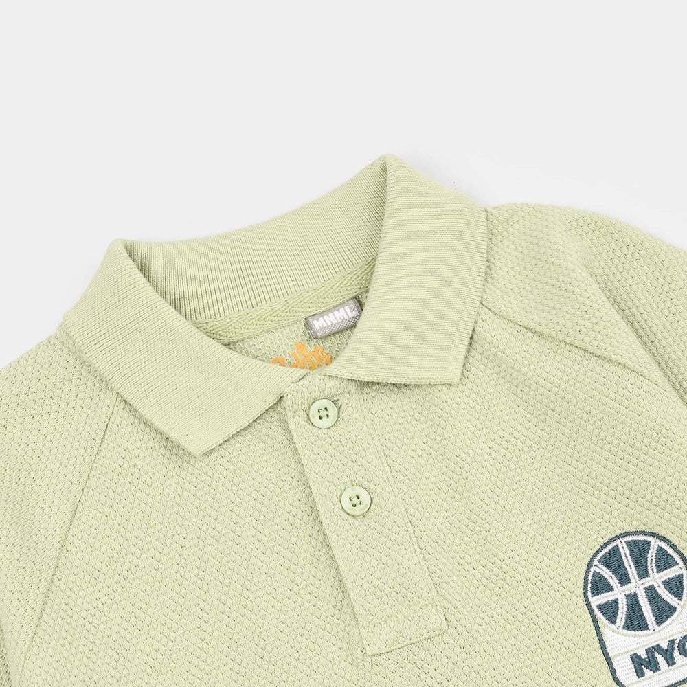 Boys Popcorn Polo NYC-Green
