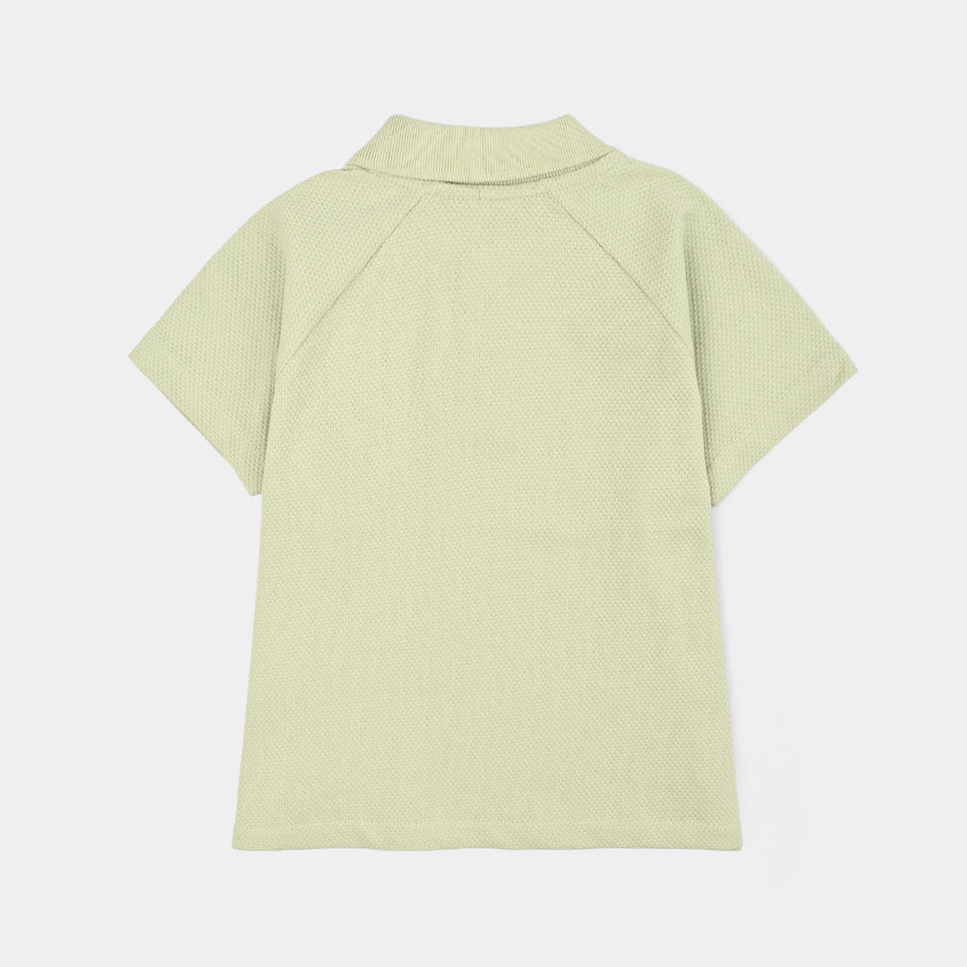 Boys Popcorn Polo NYC-Green