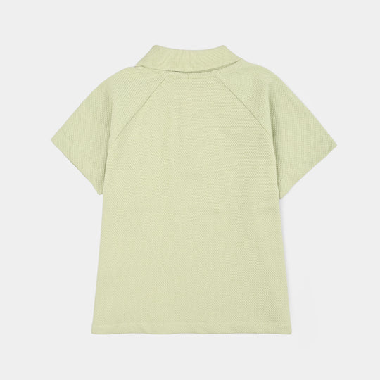 Boys Popcorn Polo NYC-Green