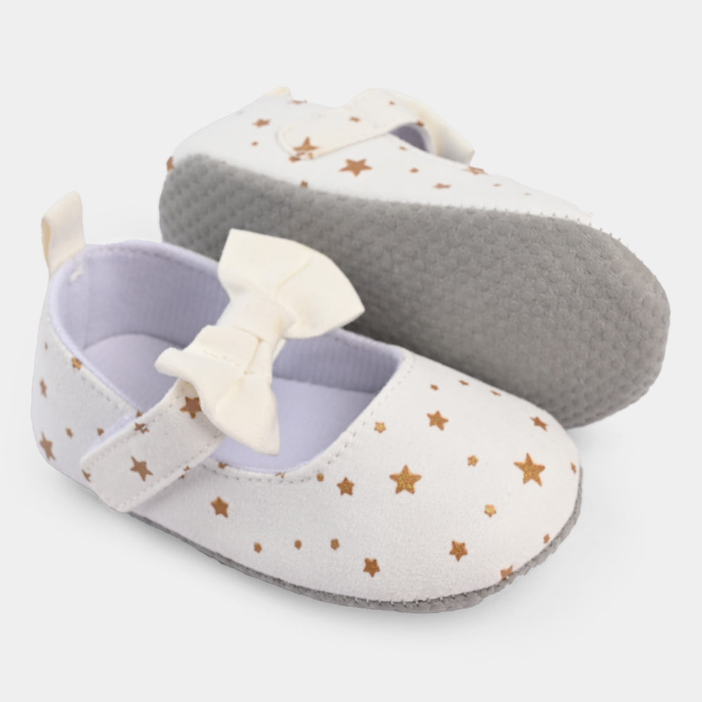 Baby Girl Shoes B190-White