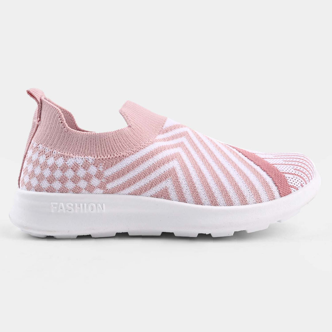 Girls Sneakers F-51-Peach