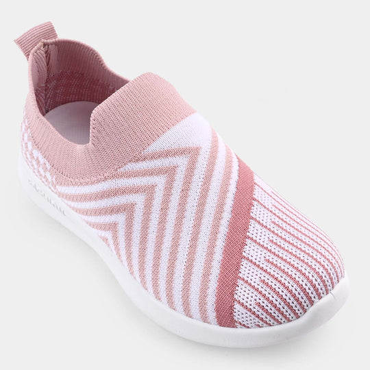 Girls Sneakers F-51-Peach