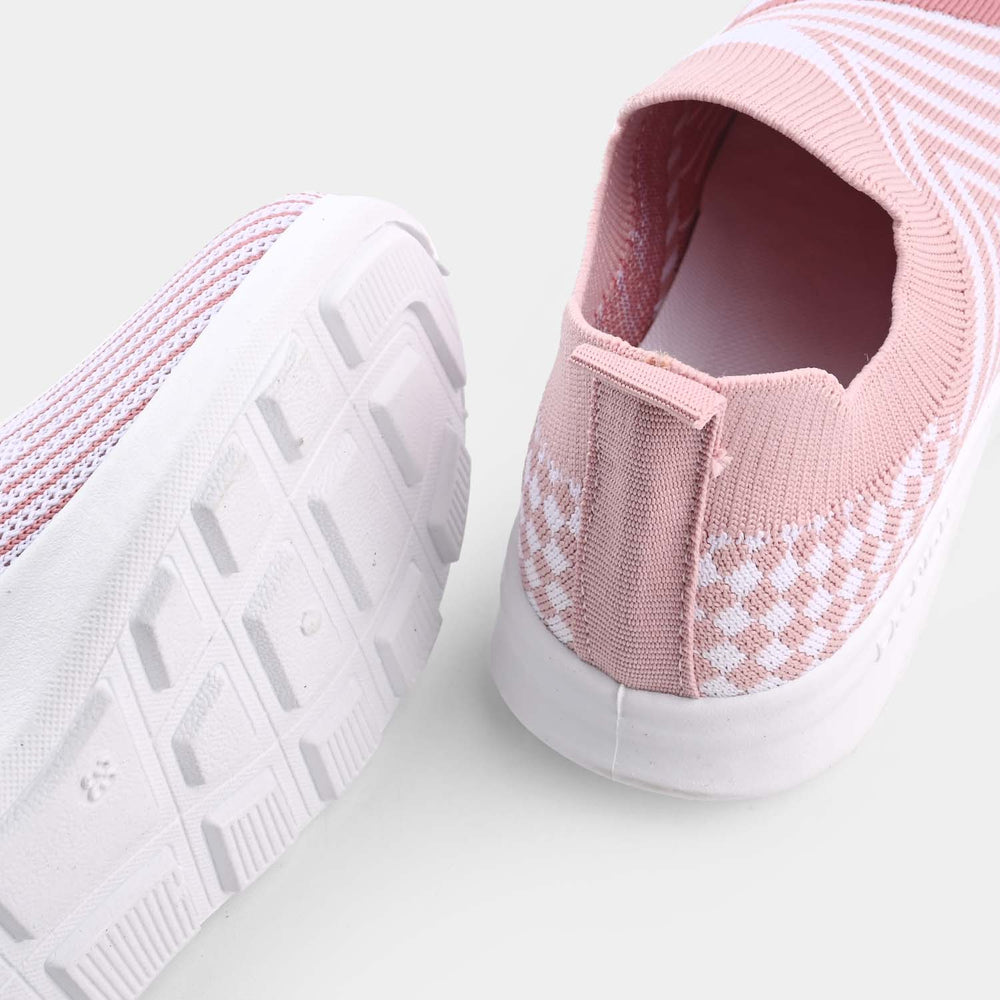 Girls Sneakers F-51-Peach