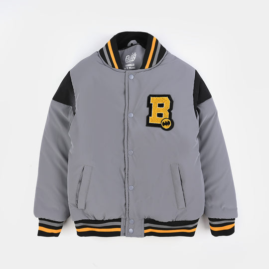 Boys Quilted Jacket F/S-GRAY