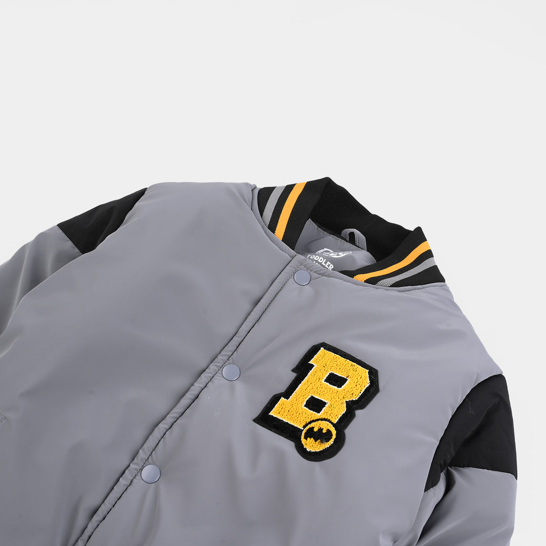 Boys Quilted Jacket F/S-GRAY