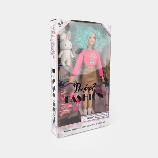 FASHION DOLL WITH MOVEABLE JOINT TOY FOR GIRLS