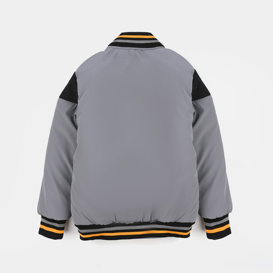 Boys Quilted Jacket F/S-GRAY