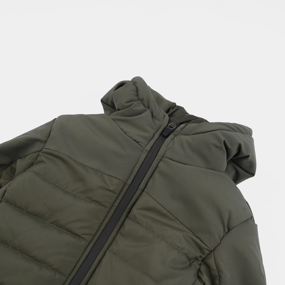 Boys Quilted Jacket F/S Believe in yourself-Olive