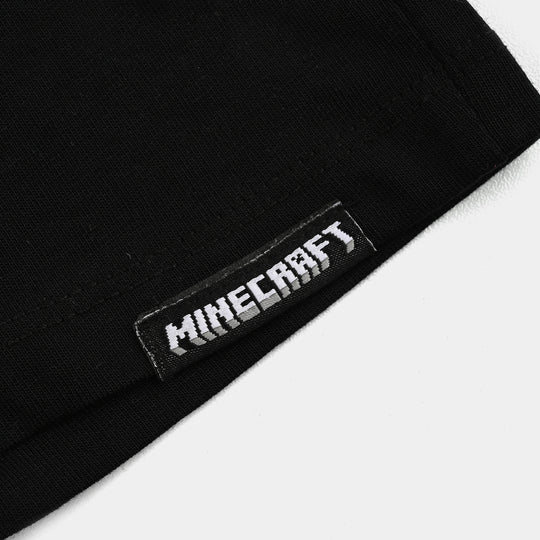 Boys Cotton Terry Short Mine-Jet Black