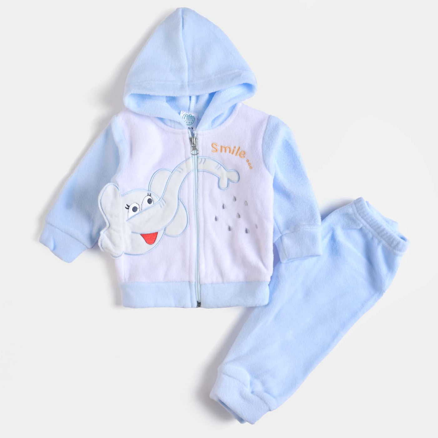 Infant Unisex Baby 2PC Suit Elephant - Sky Blue