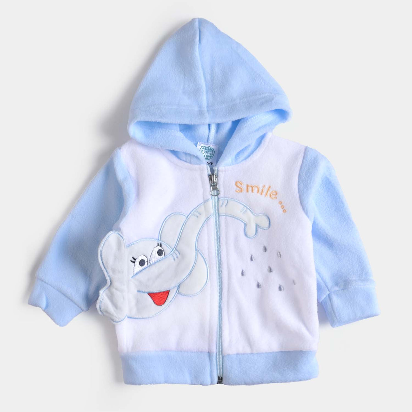 Infant Unisex Baby 2PC Suit Elephant - Sky Blue