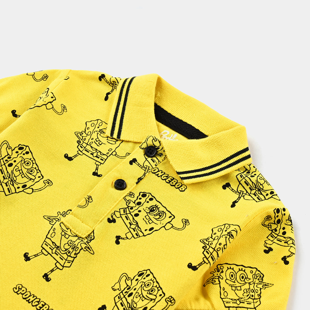 Infant Boys Jumbo Pique Polo-B.Yellow