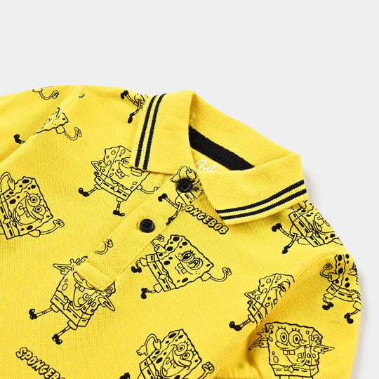 Infant Boys Jumbo Pique Polo-B.Yellow