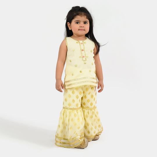 Infant Girls Chiffon 2Pcs (Sona) – Cream