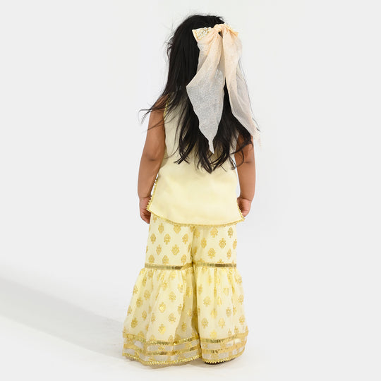 Infant Girls Chiffon 2Pcs (Sona) – Cream
