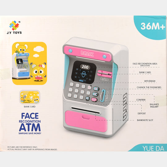 Kids Face Recognition ATM Toy Bank with Bank Card & Digital Functions