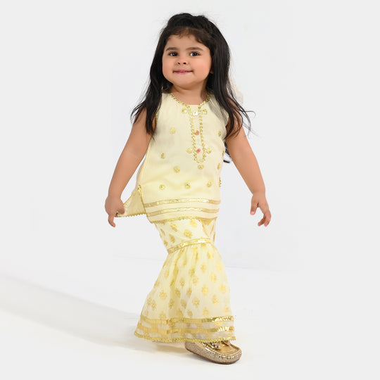 Infant Girls Chiffon 2Pcs (Sona) – Cream