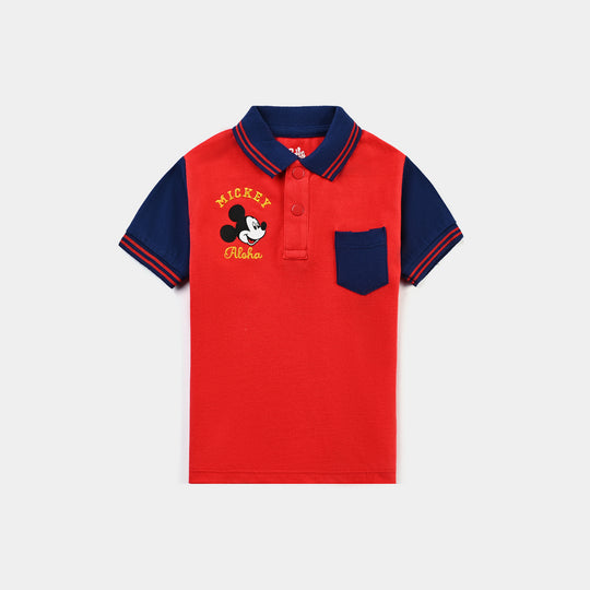 Infant Boys Jumbo Pique Polo-HR.Red