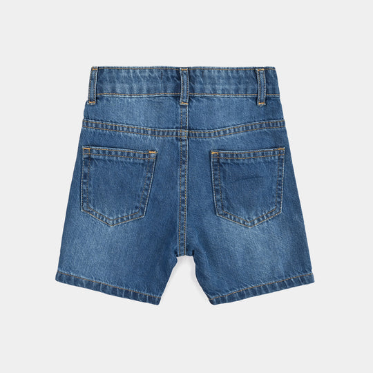 Boys Denim rigid Short Never Stop Dreaming-LT.Blue