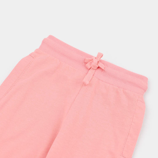 Girls Cotton Terry Pyjama Bloomer-Pink