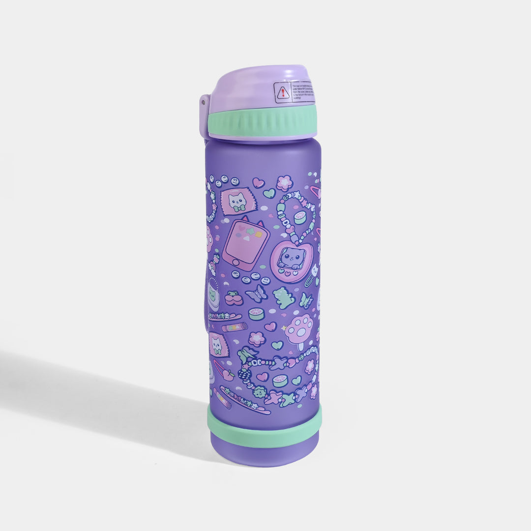 Kids Cartoon Print Portable Water Bottle