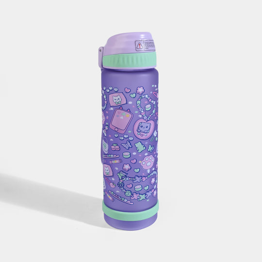Kids Cartoon Print Portable Water Bottle
