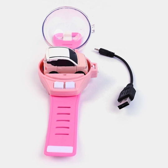 Wrist Watch Mini Remote Control Car | Pink