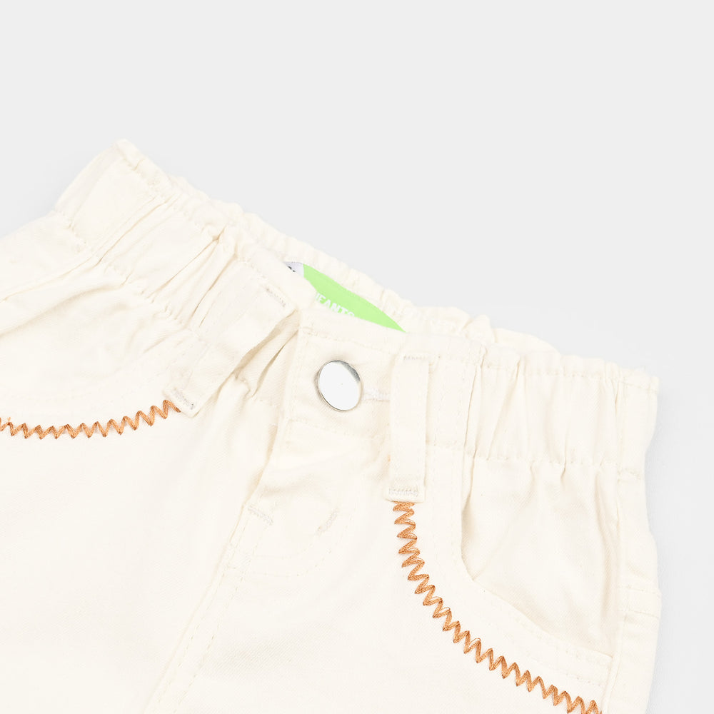 Infant Girls Denim rigid Short Stitch