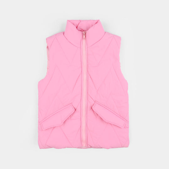 Girls Quilted Jacket - Pink