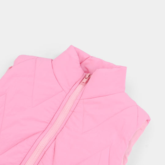 Girls Quilted Jacket - Pink