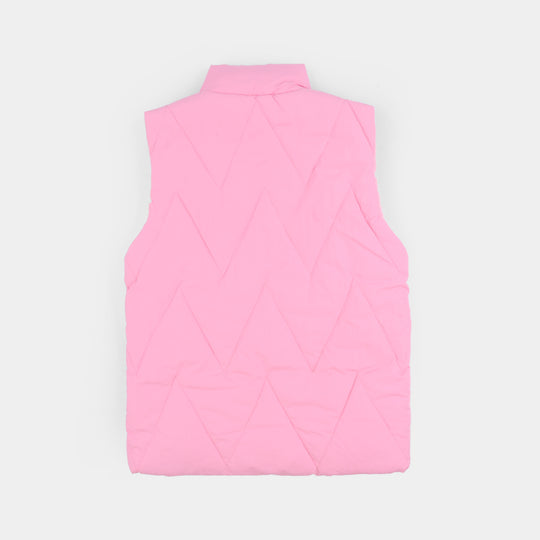 Girls Quilted Jacket - Pink