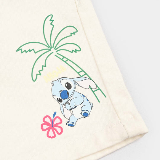Girls Denim rigid Short Stitch