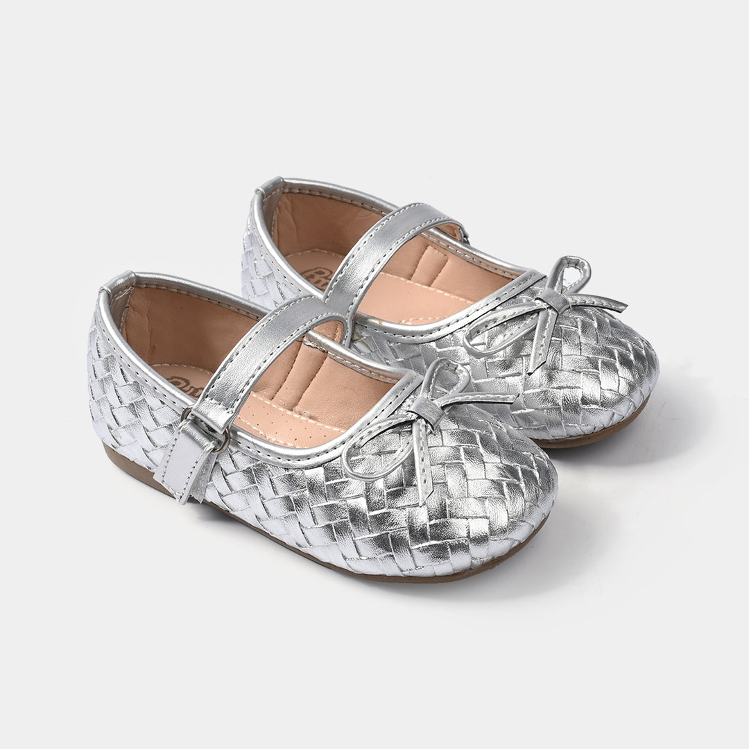 Girls Pumps 11-159-SILVER