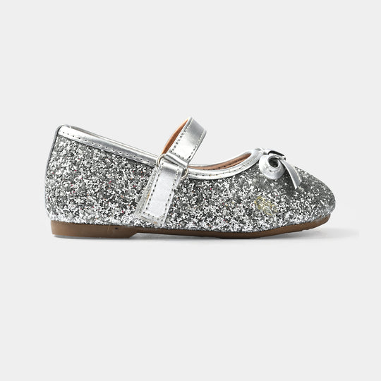 Girls Pumps 11-157-SILVER