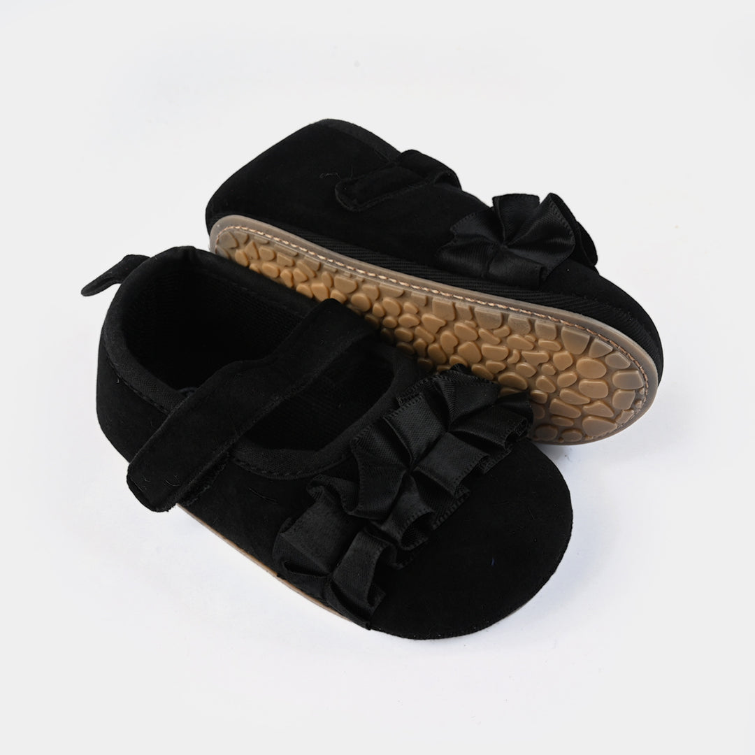 Baby Girls Shoes B166-BLACK