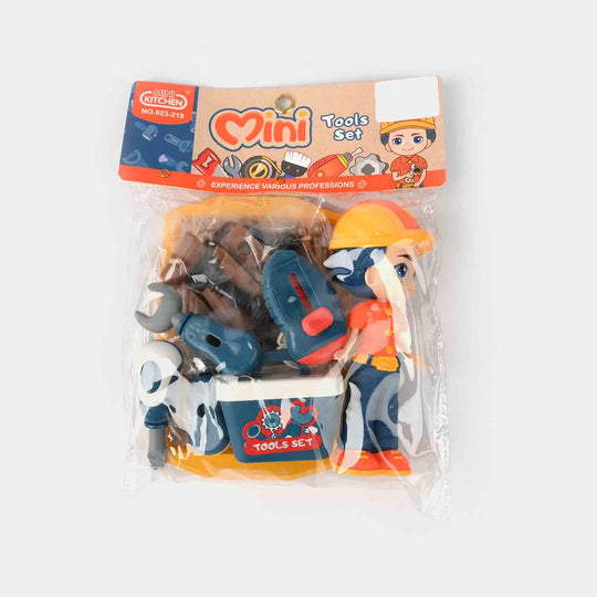 Mini Doll with Tool Set for Kids