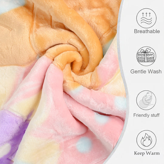 Baby Mora Mink Zipper Plush Blanket
