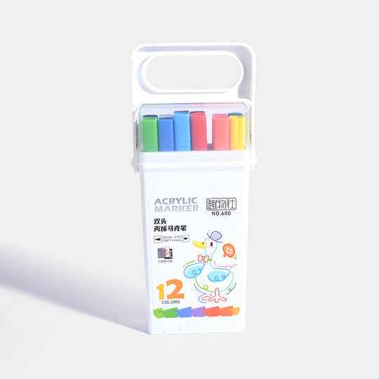 Acrylic Markers Set 12PCs