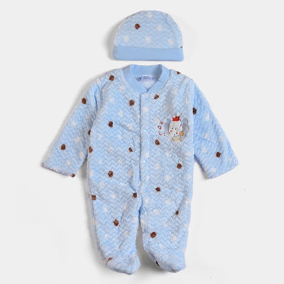 Infant Unisex Baby Romper With Cap