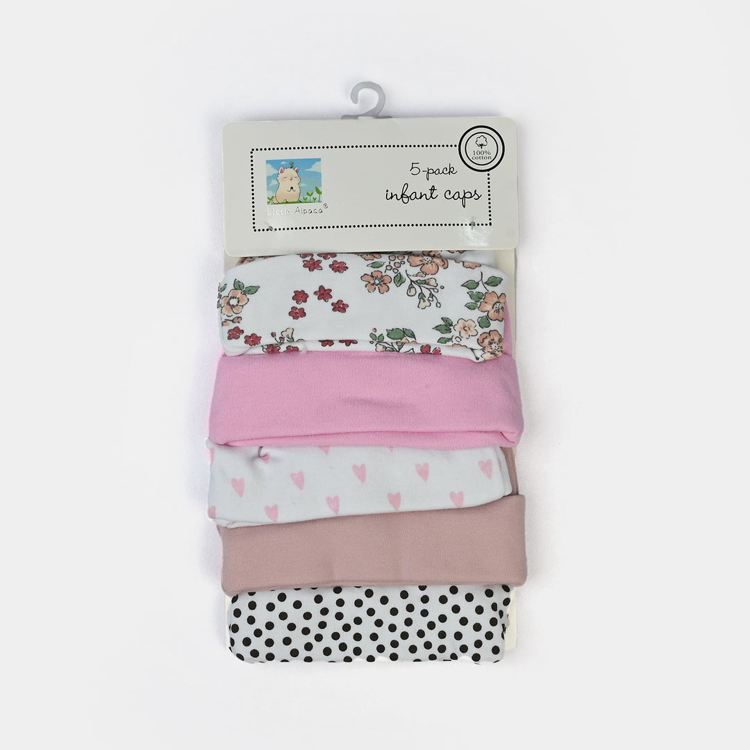 Infant Cap/Hat Set 5Pcs