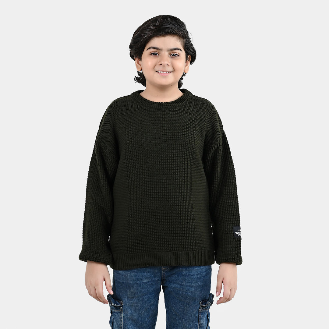 Boys Acrylic Sweater Kai - Green